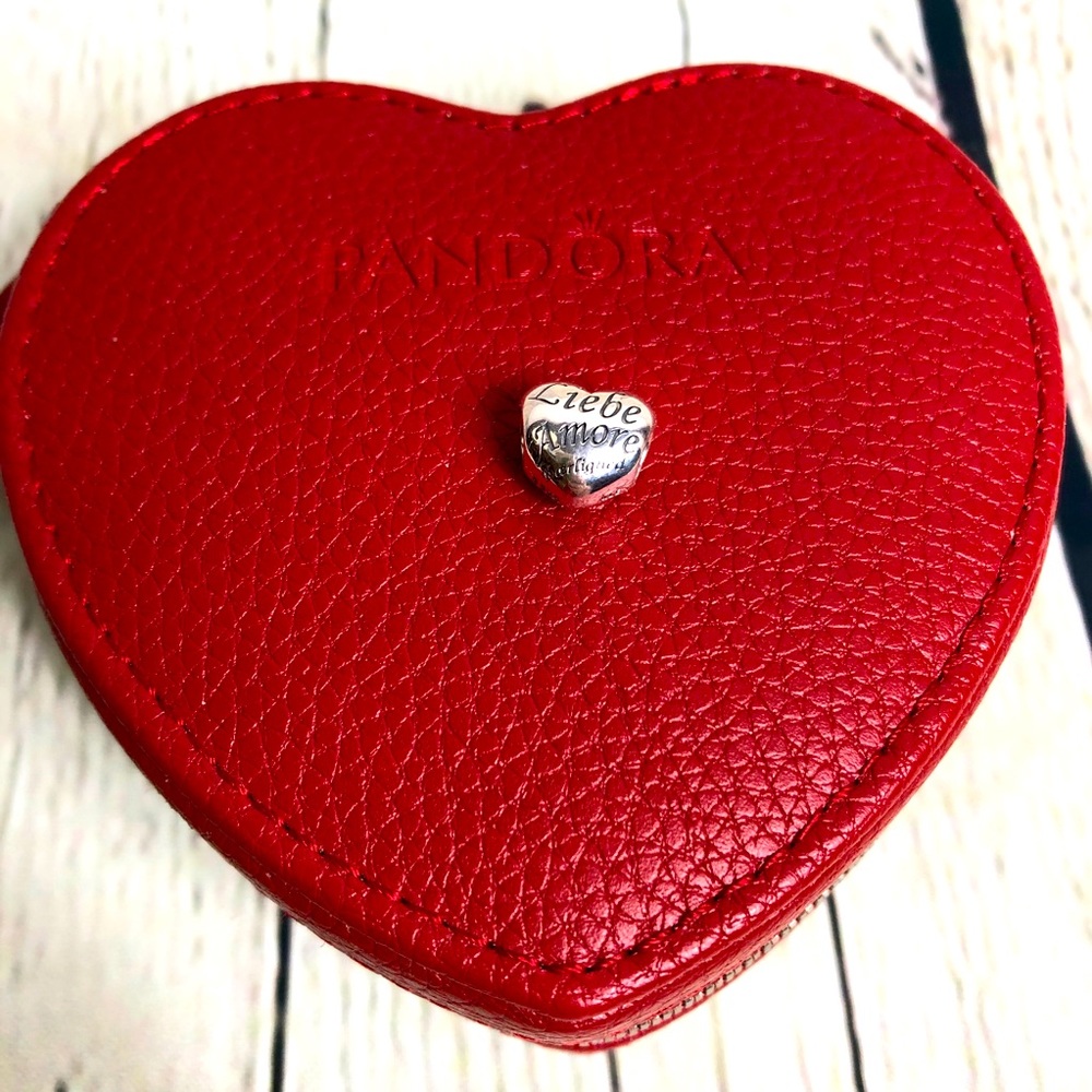 Authentic Pandora Language of Love Heart Charm
